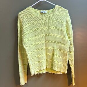 Society Lime Green Cable Knit Sweater